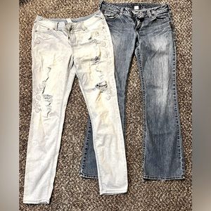 2 pair jeans